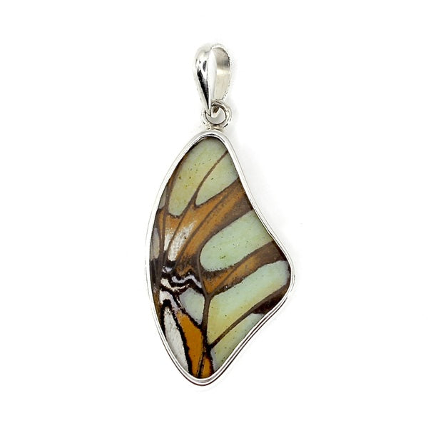 MEDIUM BUTTERFLY WING STELENES SILVER PENDANT