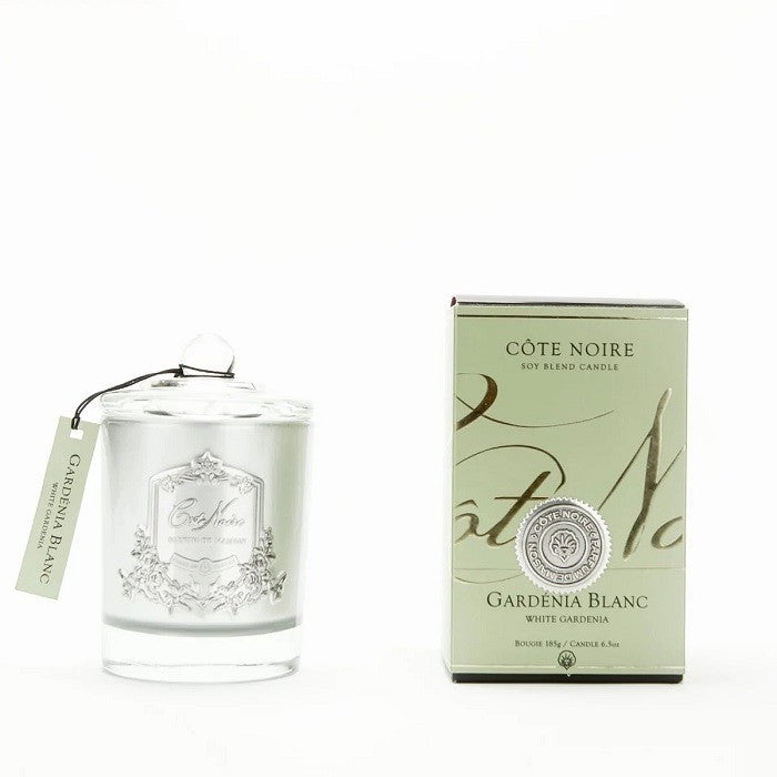 COTE NOIRE SOY BLEND CANDLE - GARDENIA - SILVER 185G